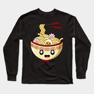 Cute Ramen Bowl - Kawaii ラーメン Long Sleeve T-Shirt